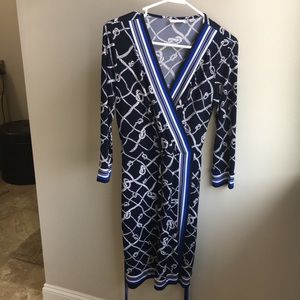 NY&Co Nautical Wrap Dress